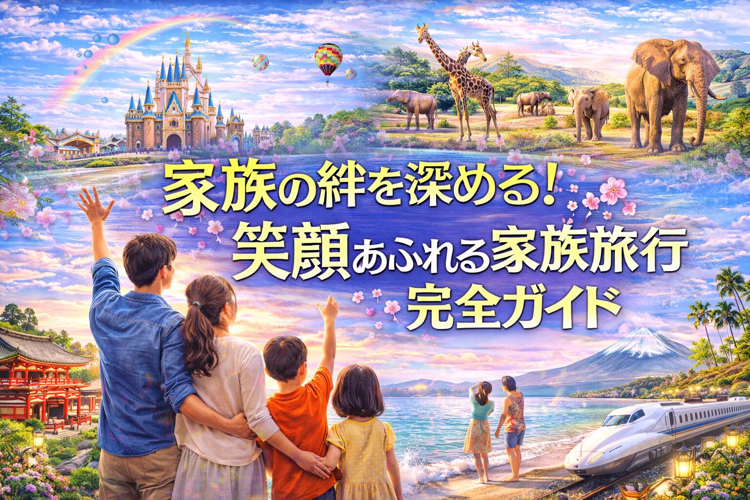家族旅行完全ガイドのアイキャッチ画像（家族で楽しむ旅行や観光のイメージ）