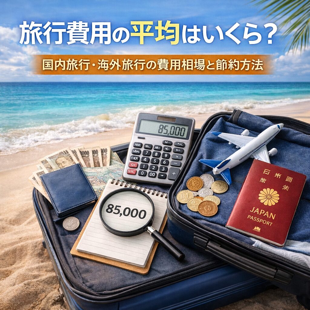旅行費用の平均はいくら？国内旅行と海外旅行の費用目安イメージ