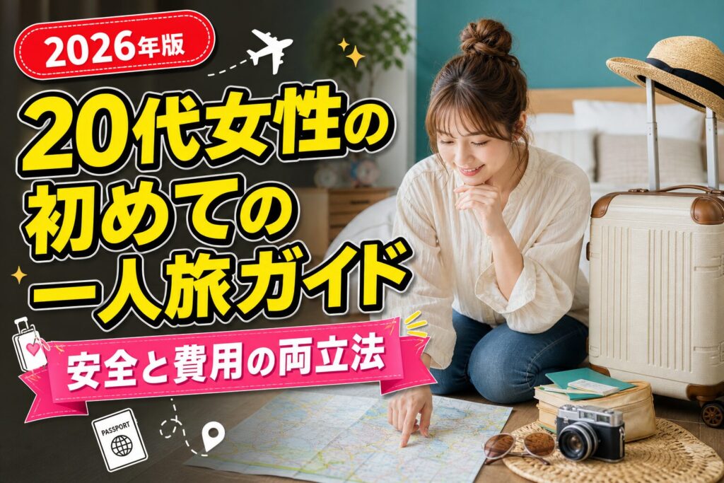 20代女性の初めての一人旅ガイド｜安全と費用の両立法のアイキャッチ画像