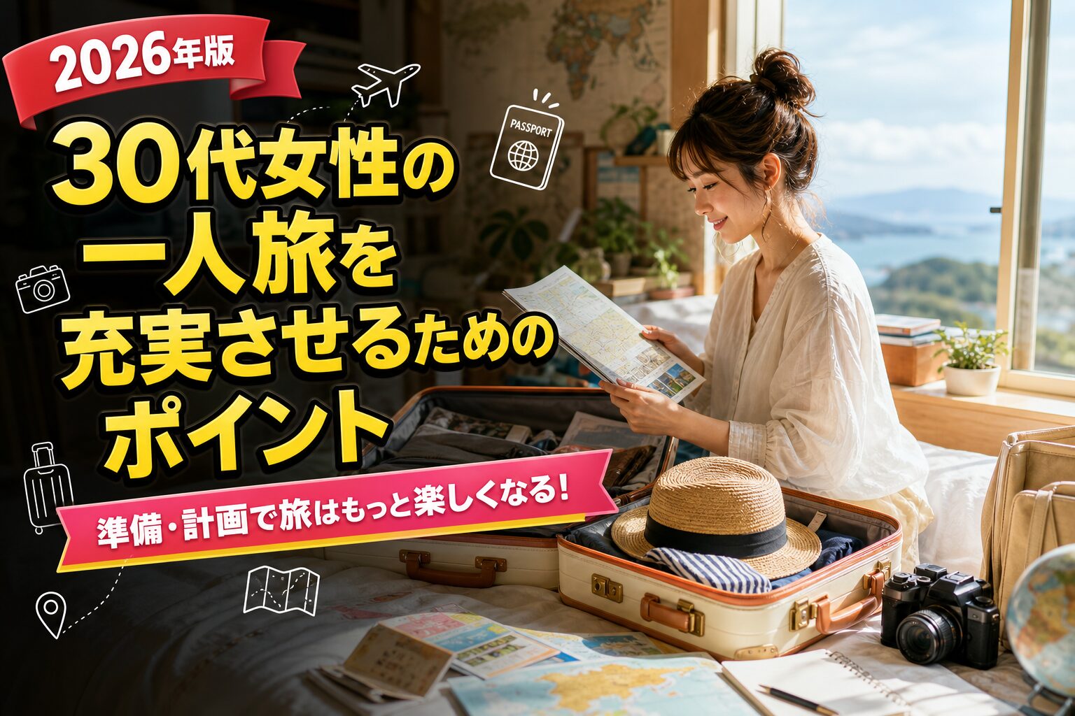 30代女性の一人旅を充実させるためのポイントのアイキャッチ画像