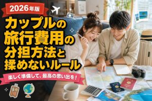 カップルの旅行費用の分担方法と揉めないルールのアイキャッチ画像
