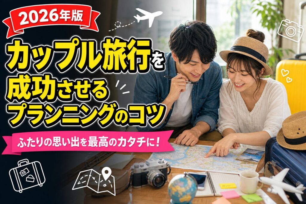 カップル旅行を成功させるプランニングのコツのアイキャッチ画像
