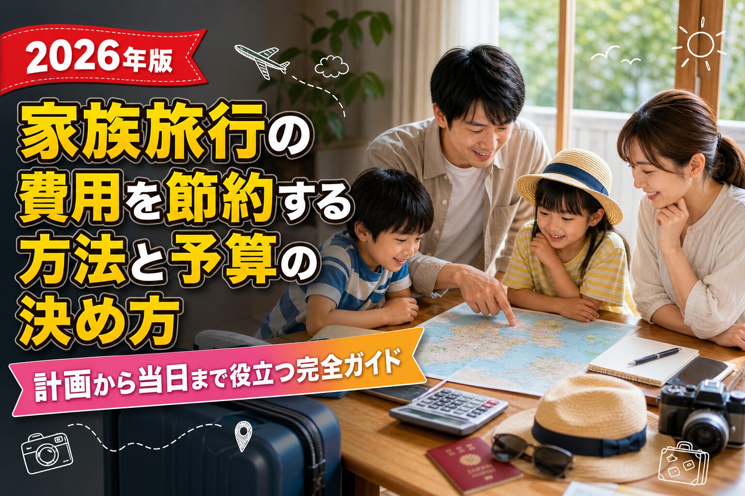 家族旅行の費用を節約する方法と予算の決め方のアイキャッチ画像