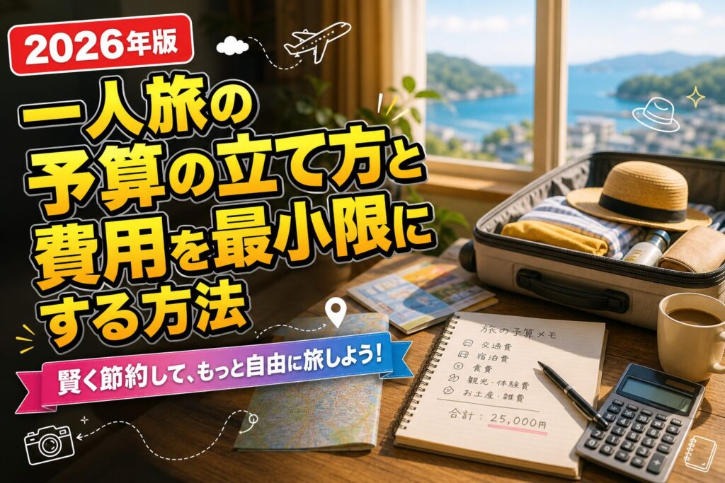 一人旅の予算の立て方と費用を最小限にする方法のアイキャッチ画像