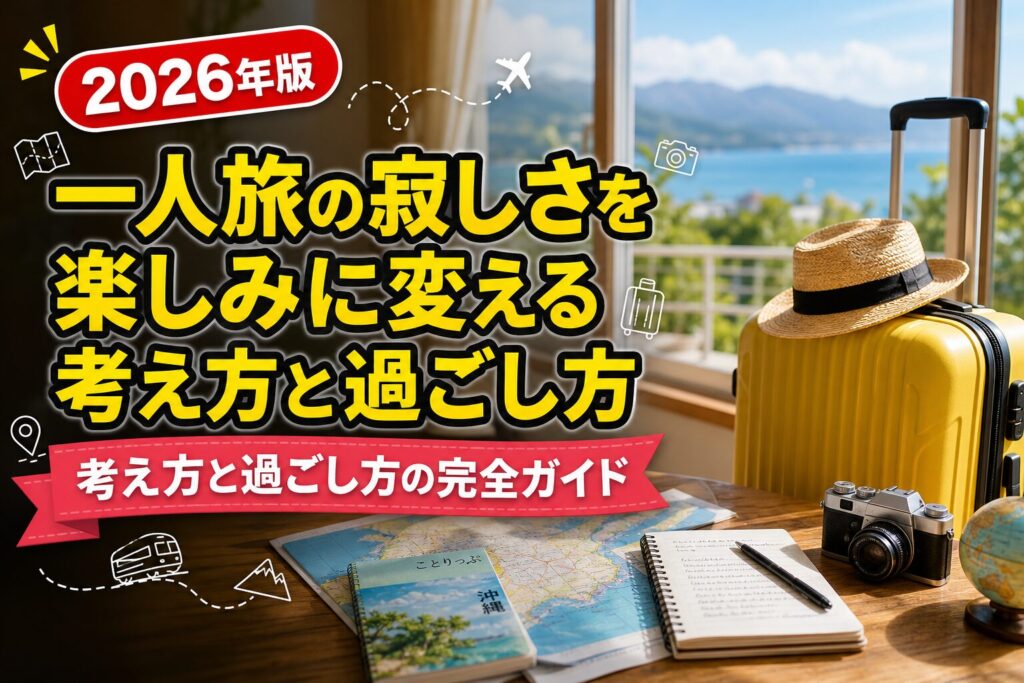 一人旅の寂しさを楽しみに変える考え方と過ごし方のアイキャッチ画像