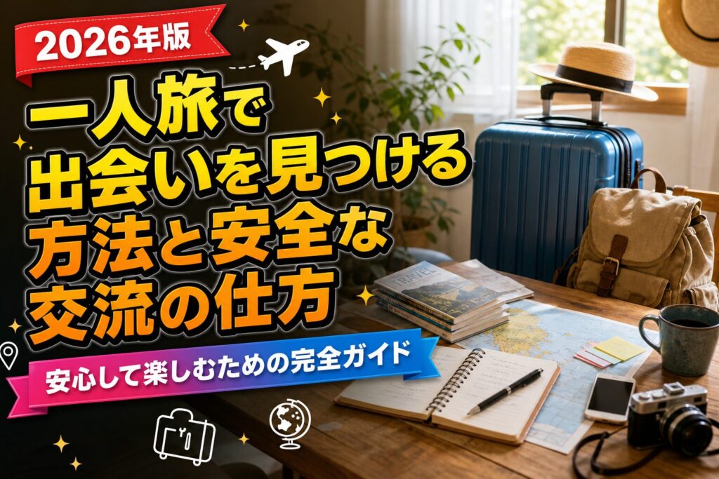 一人旅で出会いを見つける方法と安全な交流の仕方のアイキャッチ画像