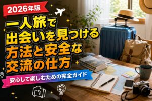 一人旅で出会いを見つける方法と安全な交流の仕方のアイキャッチ画像
