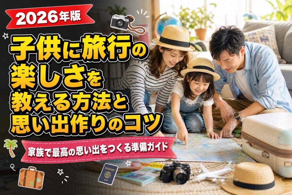 子供に旅行の楽しさを教える方法と思い出作りのコツのアイキャッチ画像