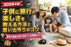 子供に旅行の楽しさを教える方法と思い出作りのコツのアイキャッチ画像