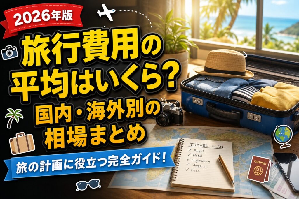 旅行費用の平均はいくら？国内・海外別の相場まとめのアイキャッチ画像
