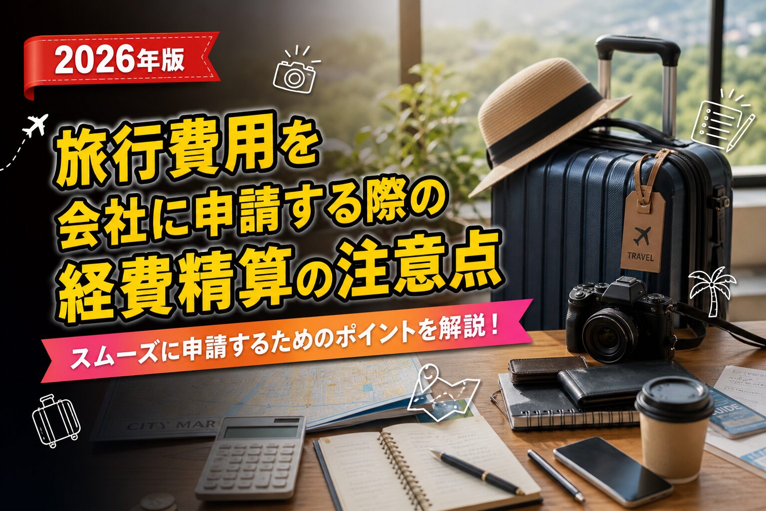 旅行費用を会社に申請する際の経費精算の注意点のアイキャッチ画像