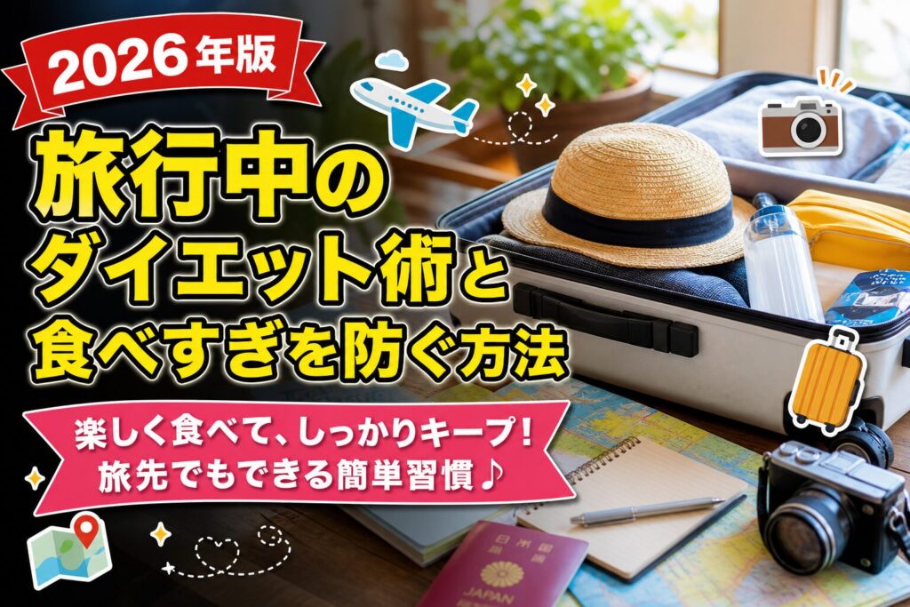 旅行中のダイエット術と食べすぎを防ぐ方法のアイキャッチ画像