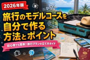 旅行のモデルコースを自分で作る方法とポイントのアイキャッチ画像