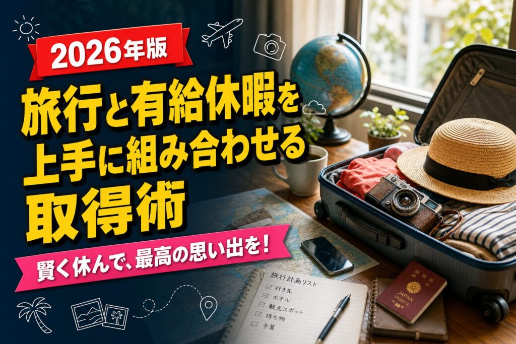旅行と有給休暇を上手に組み合わせる取得術のアイキャッチ画像