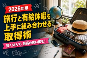 旅行と有給休暇を上手に組み合わせる取得術のアイキャッチ画像