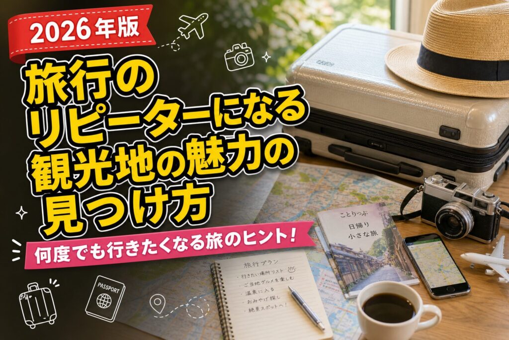 旅行のリピーターになる観光地の魅力の見つけ方のアイキャッチ画像