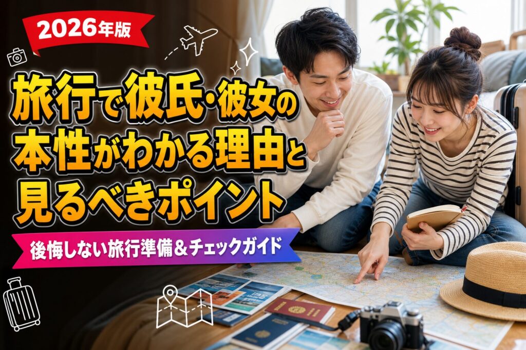 旅行で彼氏・彼女の本性がわかる理由と見るべきポイントのアイキャッチ画像